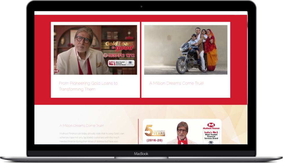 Muthoot Group Laptop Mockup