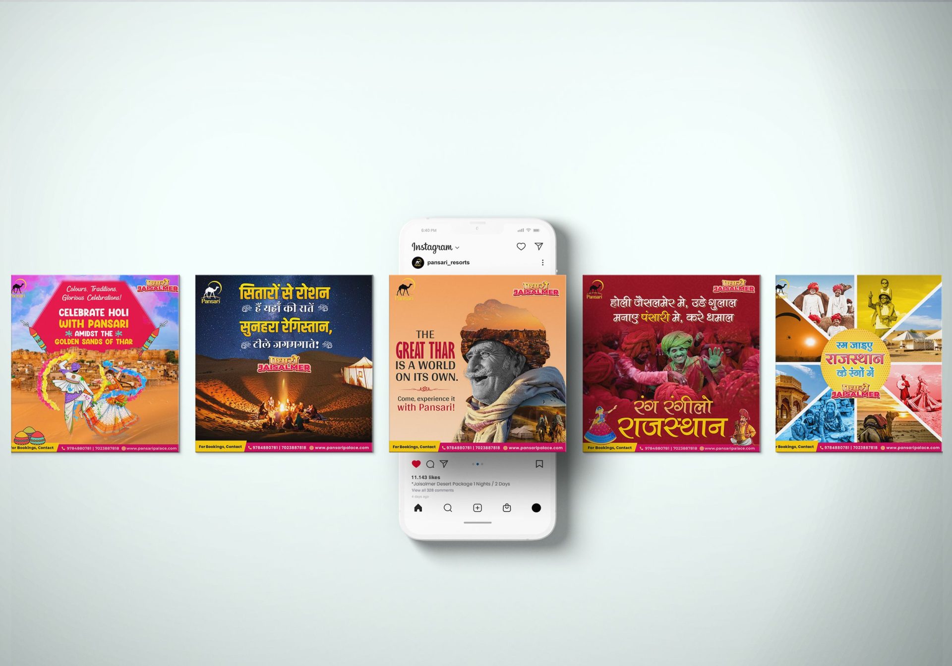 Pansari - Mobile Feed & Story Designs