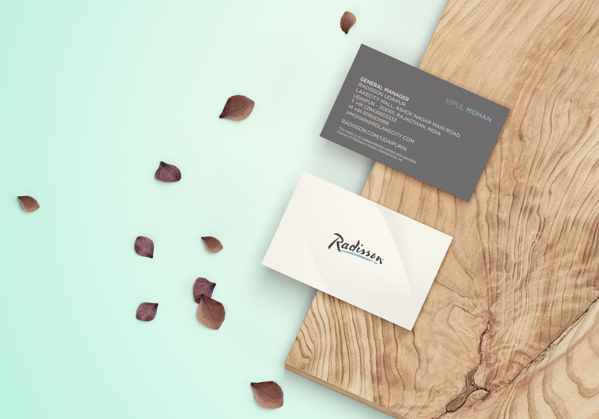 Radisson Udaipur Business Cards